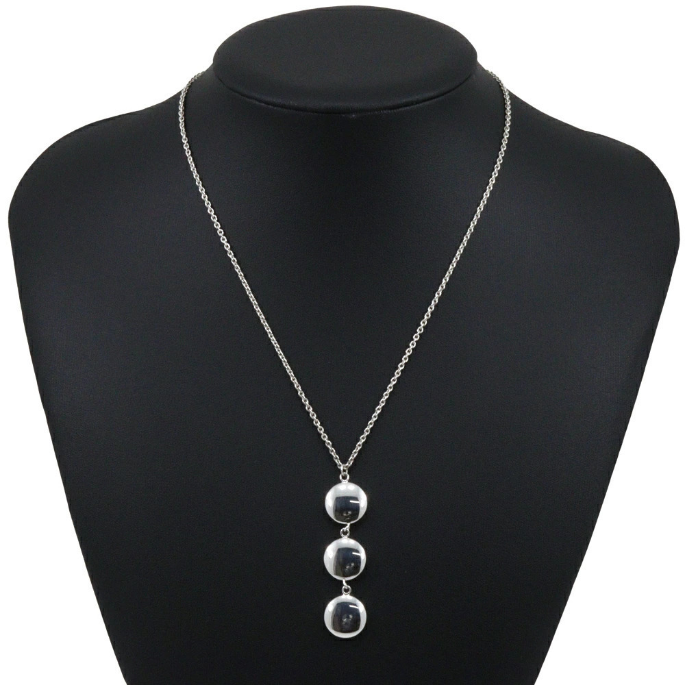 Tiffany Co Triple Circle Drop Necklace Sterling Silver